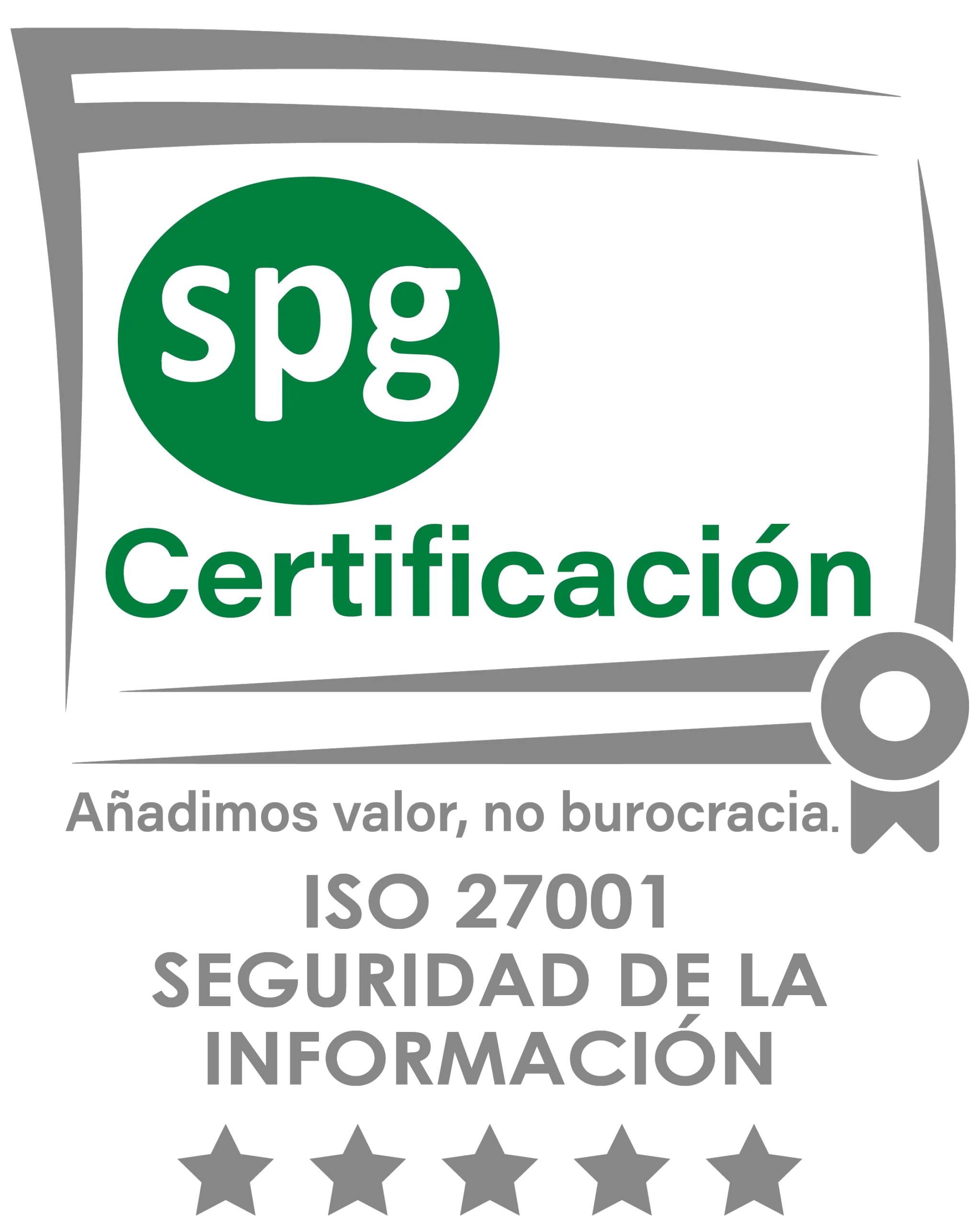 SPG Certificación ISO 27001